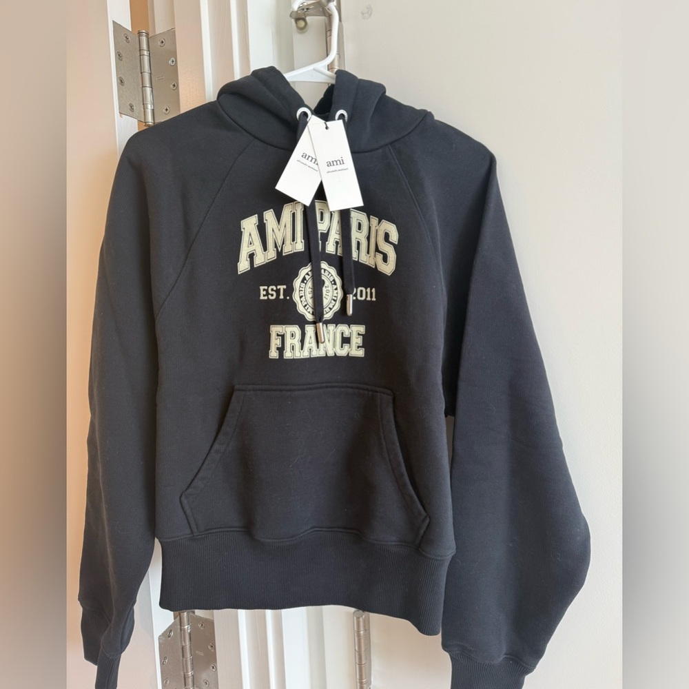 AMI Paris Black 'Ami Paris France' Hoodie